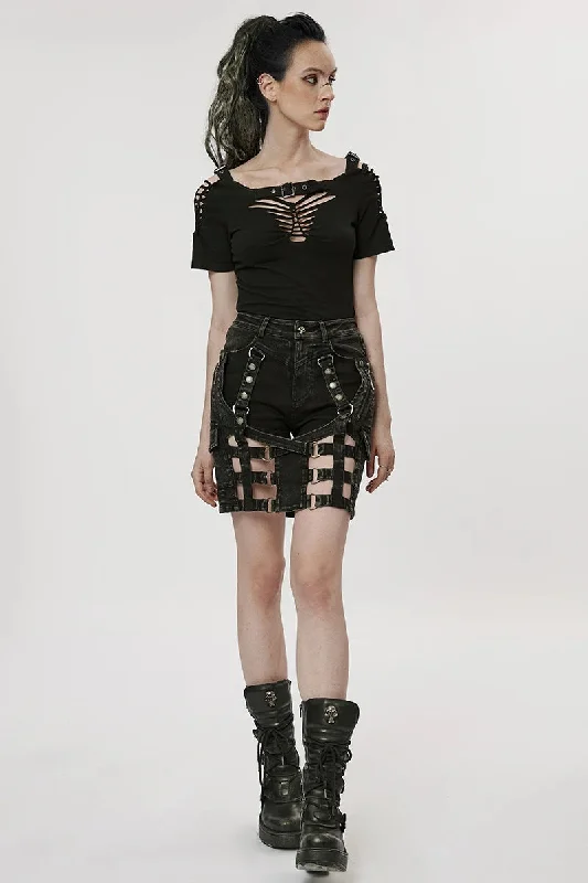 Women's The Post-apocalyptic Techwear Style Pantskirt Daily Personality Detachable Two Wear Skirt