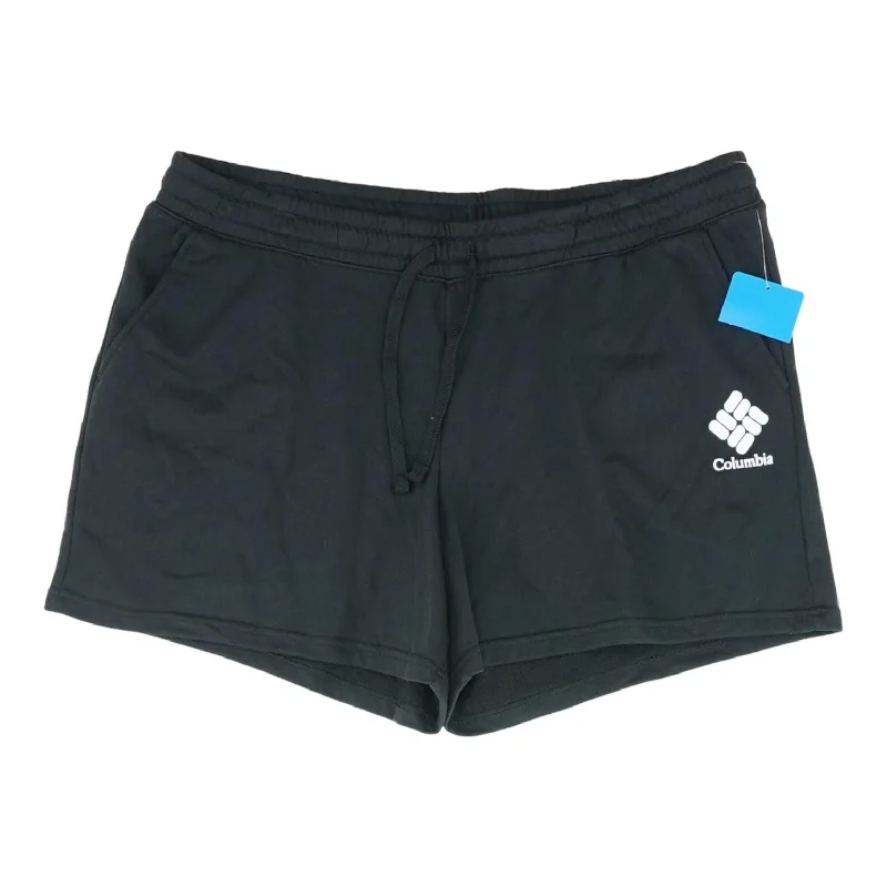 Black Solid Active Shorts