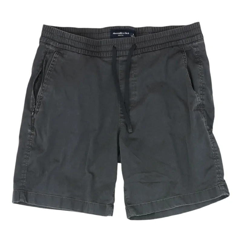 Charcoal Solid Khaki Shorts