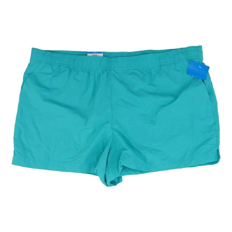 Turquoise Solid Active Shorts