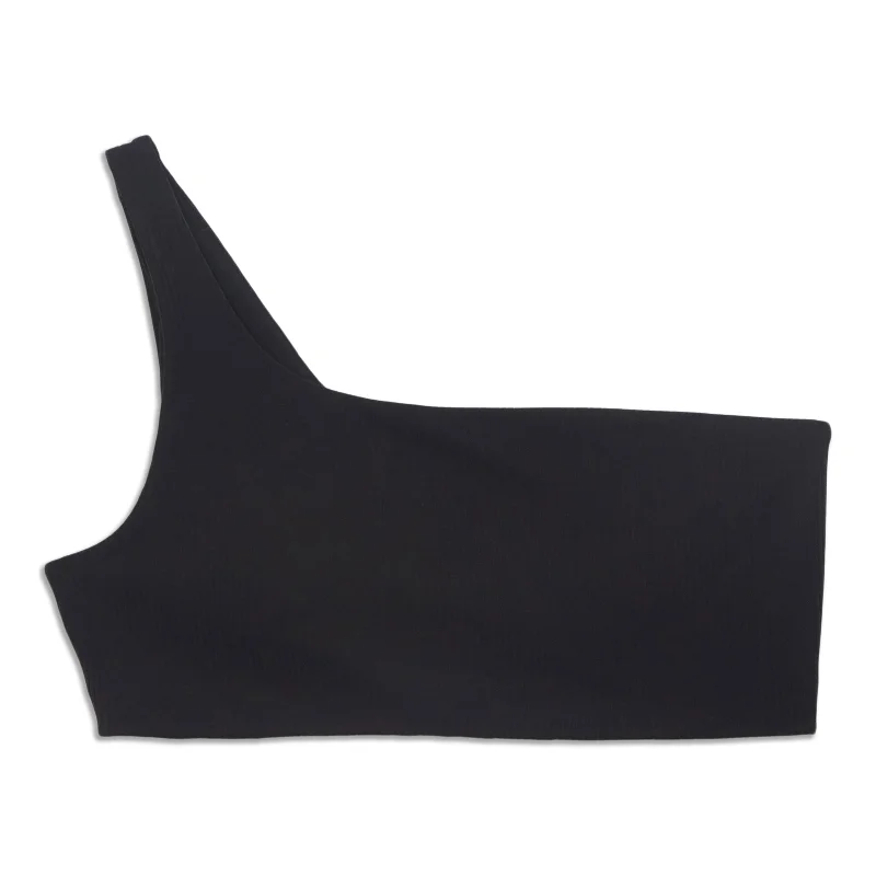 Ribbed Asymmetrical Yoga Bra - Resale