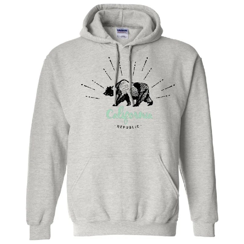 California Republic Stencil Sweatshirt Hoodie