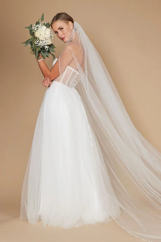 Dylan & Davids Corset Strapless Wedding Dress